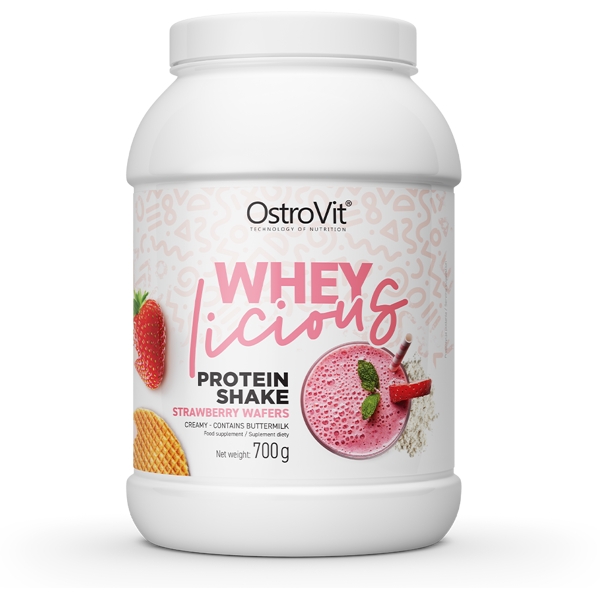 Протеїн OstroVit WHEYlicious, 700 грам Полуничні вафлі