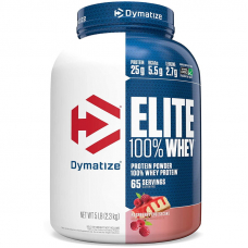 Протеїн Dymatize Elite 100% Whey Protein, 2.3 кг Малиновий чізкейк Протеїн Dymatize Elite 100% Whey Protein, 2.3 кг Малиновий чізкейк