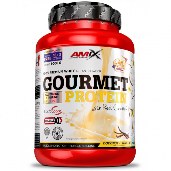 Протеїн Amix Nutrition Gourmet Protein, 1 кг Кокос-ванільний йогурт