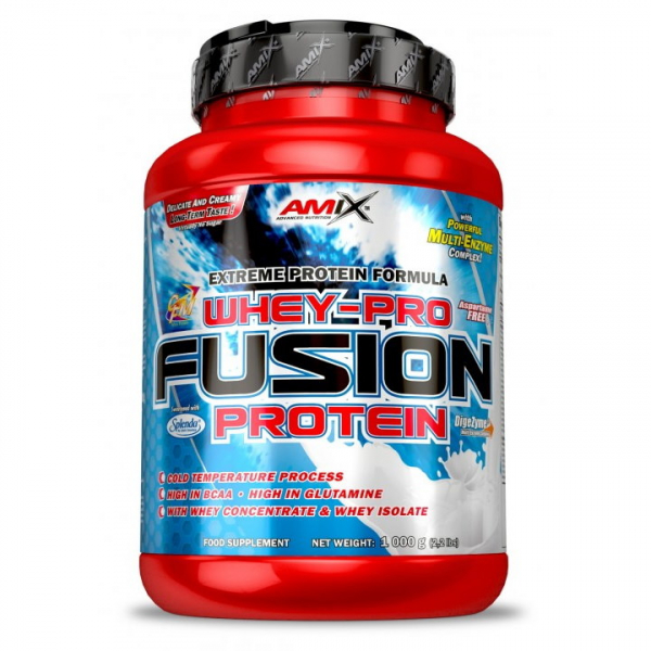 Протеїн Amix Nutrition Whey Pro Fusion, 1 кг Подвійний білий шоколад