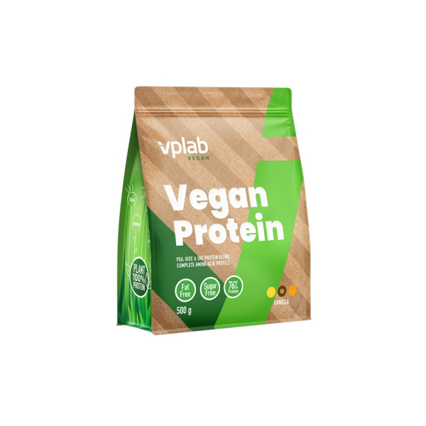 Протеїн VPLab Vegan Protein, 500 грам Ваніль