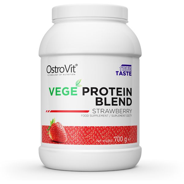 Протеїн OstroVit Vege Protein Blend, 700 грам Полуниця