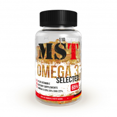 Жирні кислоти MST Omega 3 Selected 65%, 110 капсул