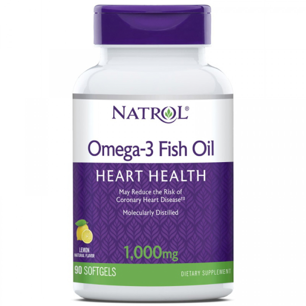 Жирні кислоти Natrol Omega-3 1000 mg, 90 капсул