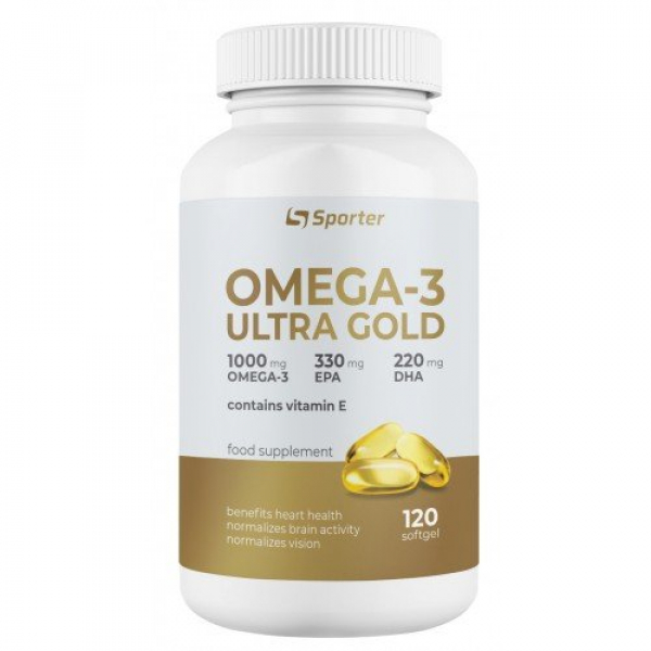 Жирні кислоти Sporter Omega-3 Ultra Gold, 120 капсул
