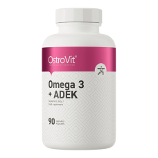 Жирні кислоти OstroVit Omega 3 + ADEK, 90 капсул Жирні кислоти OstroVit Omega 3 + ADEK, 90 капсул