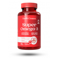 Жирні кислоти Earth‘s Creation Super Omega-3 1000 mg, 90 капсул