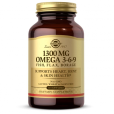 Жирні кислоти Solgar Omega 3-6-9 1300 mg, 60 капсул Жирні кислоти Solgar Omega 3-6-9 1300 mg, 60 капсул