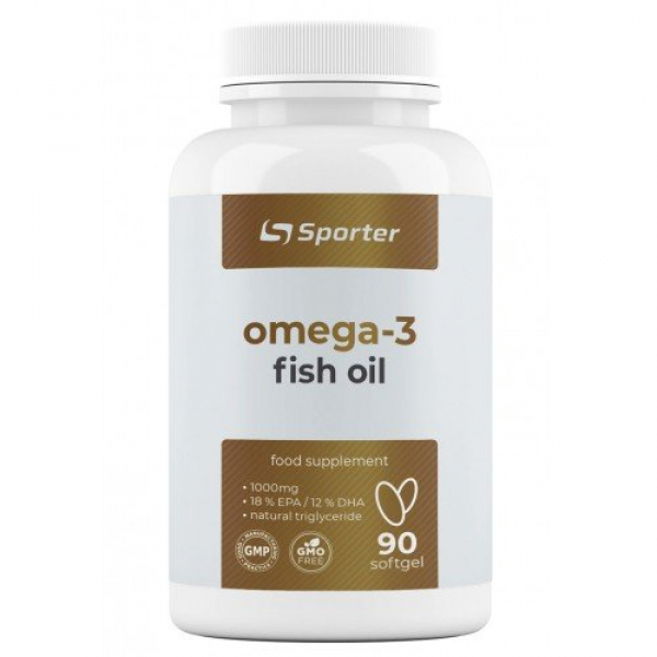 Жирні кислоти Sporter Omega 3 1000 mg, 90 капсул
