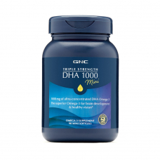 Жирні кислоти GNC Triple Strength DHA 1000 Mini, 90 капсул Жирні кислоти GNC Triple Strength DHA 1000 Mini, 90 капсул