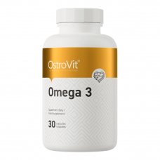 Жирні кислоти OstroVit Omega 3, 30 капсул Жирні кислоти OstroVit Omega 3, 30 капсул