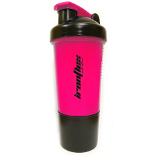 Шейкер IronFlex с пружинкой + контейнер 500 мл, Pink/Black