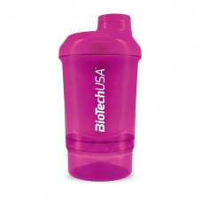 Шейкер Biotech Wave + Nano Shaker 300 мл, рожевий