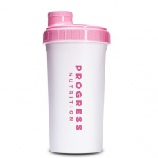 Шейкер Progress Nutrition 700 мл, біло-рожевий