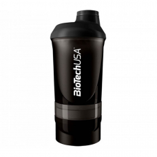 Шейкер Biotech Wave + Shaker 3in1 600 мл, чорний