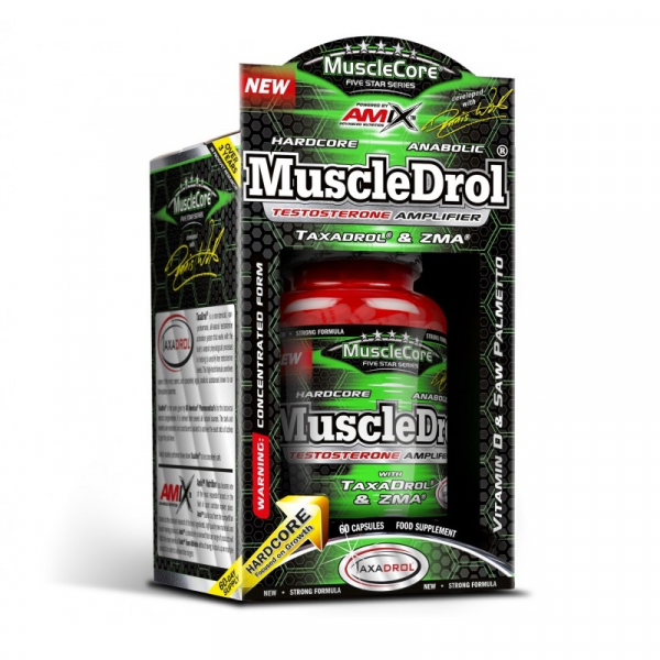 Стимулятор тестостерону Amix Nutrition MuscleCore MuscleDrol Anabolic, 60 капсул