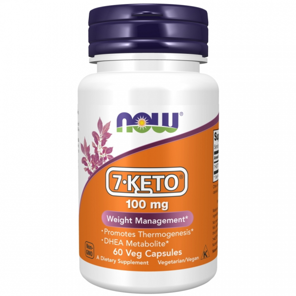 Стимулятор тестостерону NOW 7-Keto 100 mg, 60 вегакапсул