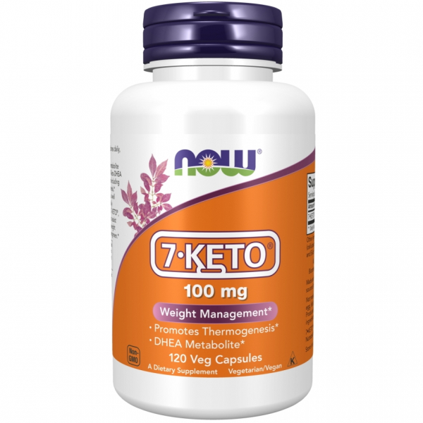 Стимулятор тестостерону NOW 7-Keto 100 mg, 120 вегакапсул