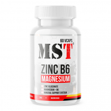 Стимулятор тестостерону MST Zinc B6 Magnesium, 60 вегакапсул Стимулятор тестостерону MST Zinc B6 Magnesium, 60 вегакапсул