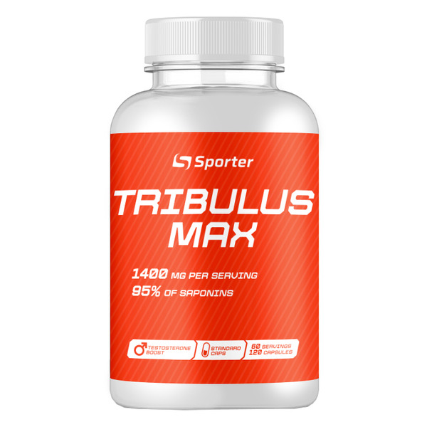 Стимулятор тестостерону Sporter Tribulus MAX, 120 капсул