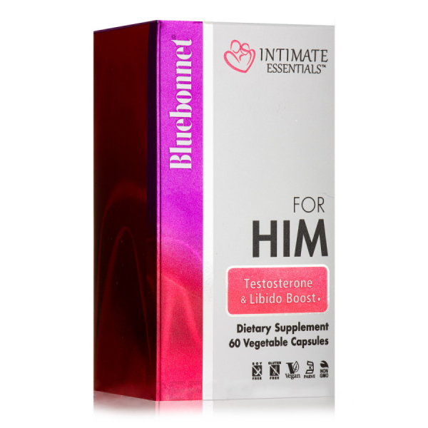 Стимулятор тестостерону Bluebonnet Intimate Essentials For Him Testosterone & Libido Boost, 60 вегакапсул