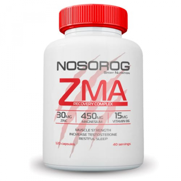 Стимулятор тестостерону Nosorog ZMA, 120 капсул