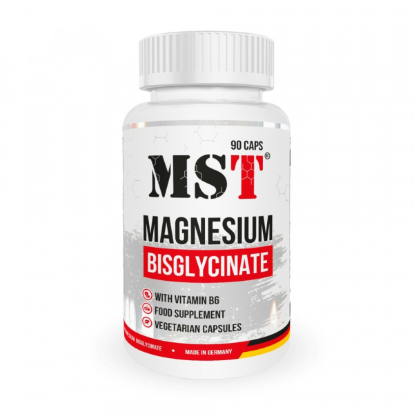 Вітаміни та мінерали MST Magnesium Bisglycinate, 90 капсул