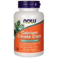 Вітаміни та мінерали NOW Calcium Citrate Caps, 120 вегакапсул Вітаміни та мінерали NOW Calcium Citrate Caps, 120 вегакапсул