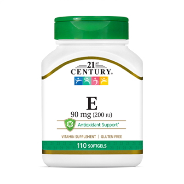 Вітаміни та мінерали 21st Century Vitamin E 90 mg, 110 капсул