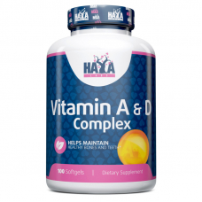Вітаміни та мінерали Haya Labs Vitamin A&D Complex, 100 капсул