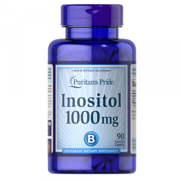 Вітаміни та мінерали Puritan's Pride Inositol 1000 mg, 90 каплет