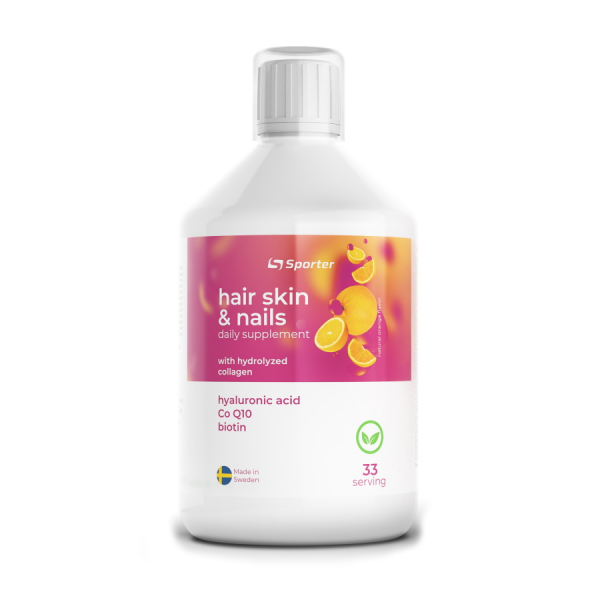 Вітаміни та мінерали Sporter Hair Skin & Nails, 500 мл Апельсин