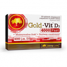 Вітаміни та мінерали Olimp Gold-Vit D3 4000 Fast, 30 таблеток Вітаміни та мінерали Olimp Gold-Vit D3 4000 Fast, 30 таблеток