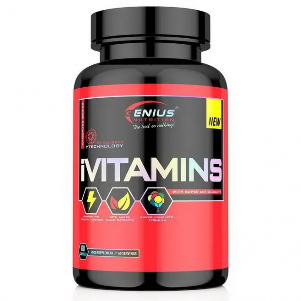 Вітаміни та мінерали Genius Nutrition i Vitamins, 60 капсул