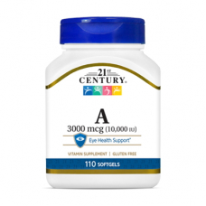 Вітаміни та мінерали 21st Century Vitamin A 3000 mcg, 110 капсул