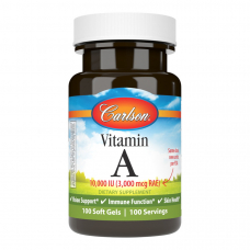 Вітаміни та мінерали Carlson Labs Vitamin A 10000 IU, 100 капсул Вітаміни та мінерали Carlson Labs Vitamin A 10000 IU, 100 капсул