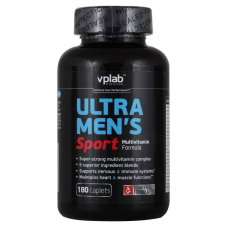 Вітаміни та мінерали VPLab Ultra Mens Sport Multivitamin, 180 каплет