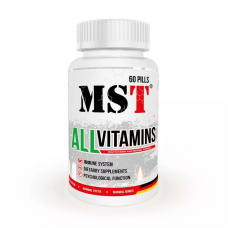 Вітаміни та мінерали MST AllVitamins, 60 таблеток