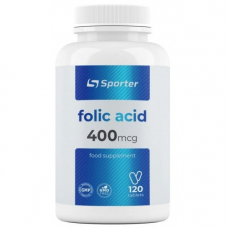 Вітаміни та мінерали Sporter Folic Acid 400 mcg, 120 таблеток