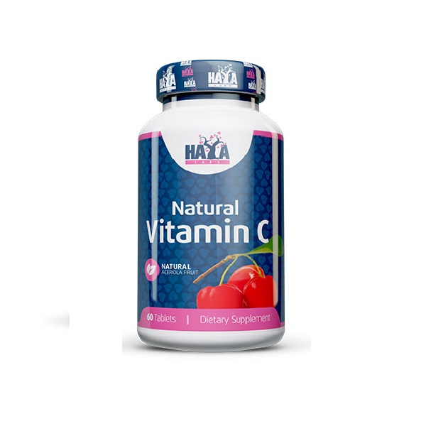 Вітаміни та мінерали Haya Labs Natural Vitamin C from Organic Acerola, 60 таблеток
