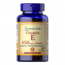 Вітаміни та мінерали Puritan's Pride Vitamin E 1000 IU (450 mg), 100 капсул Вітаміни та мінерали Puritan's Pride Vitamin E 1000 IU (450 mg), 100 капсул