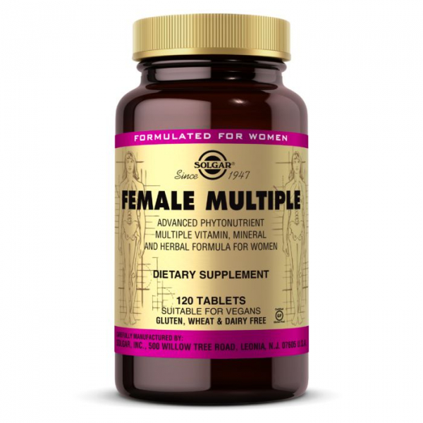 Вітаміни та мінерали Solgar Female Multiple, 120 таблеток