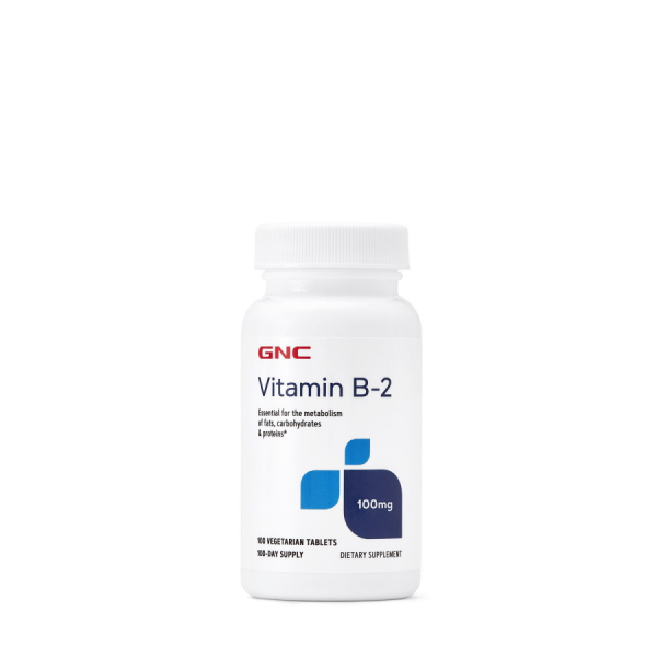 Вітаміни та мінерали GNC Vitamin B2 100 mg, 100 таблеток