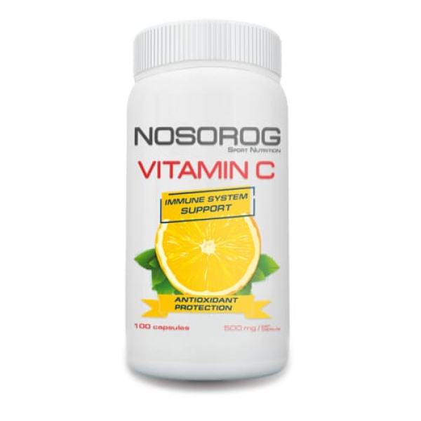 Вітаміни та мінерали Nosorog Vitamin C, 100 капсул