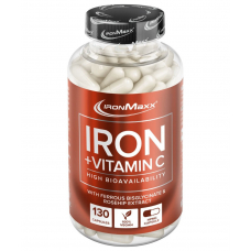 Вітаміни та мінерали IronMaxx Iron + Vitamin C, 130 капсул Вітаміни та мінерали IronMaxx Iron + Vitamin C, 130 капсул