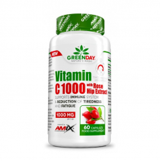 Вітаміни та мінерали Amix Nutrition GreenDay ProVegan Vitamin C 1000 mg Immuno Forte, 60 вегакапсул