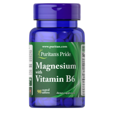 Вітаміни та мінерали Puritan's Pride Magnesium with Vitamin B6, 90 таблеток