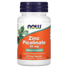 Вітаміни та мінерали NOW Zinc Picolinate 50 mg, 60 вегакапсул Вітаміни та мінерали NOW Zinc Picolinate 50 mg, 60 вегакапсул
