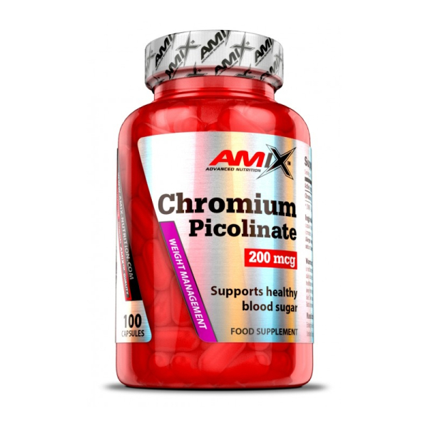 Вітаміни та мінерали Amix Nutrition Chromium Picolinate 200 mcg, 100 капсул