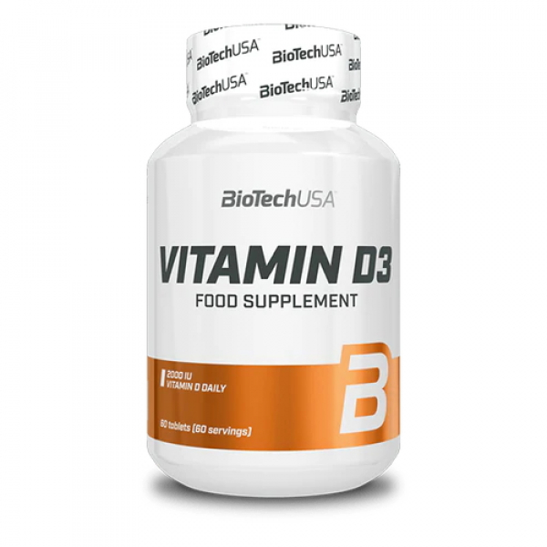 Вітаміни та мінерали BioTech Vitamin D3, 60 таблеток